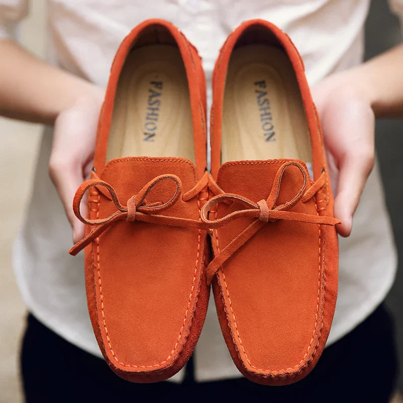 Summer moccasins in Suede
