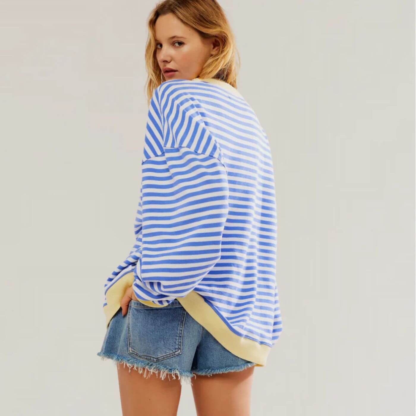 Kaitlin - Loose Fit Striped Comfort Sweater