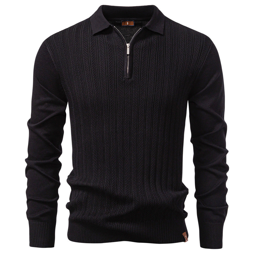 Daniel - Luxury Half-Zip Sweater Polo
