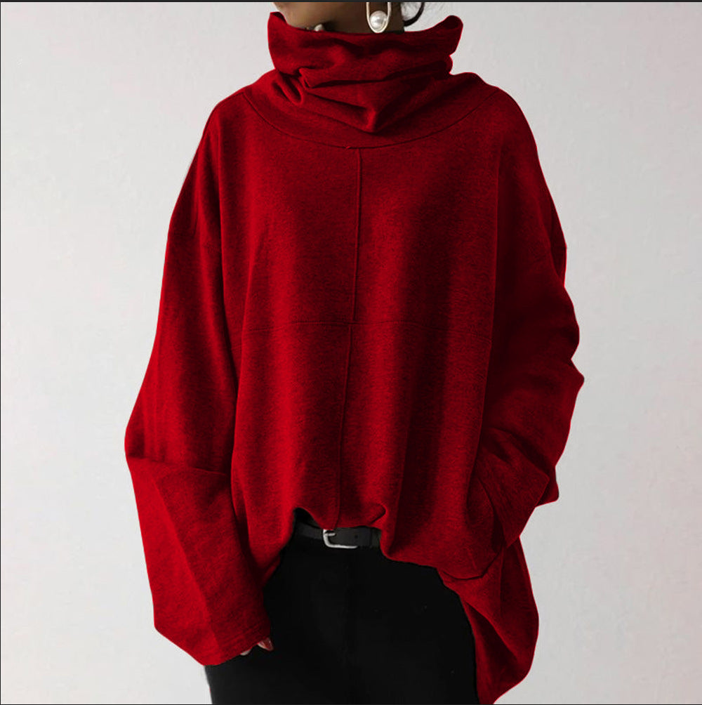 Anna | High-Neck Long-Sleeve Hoodie