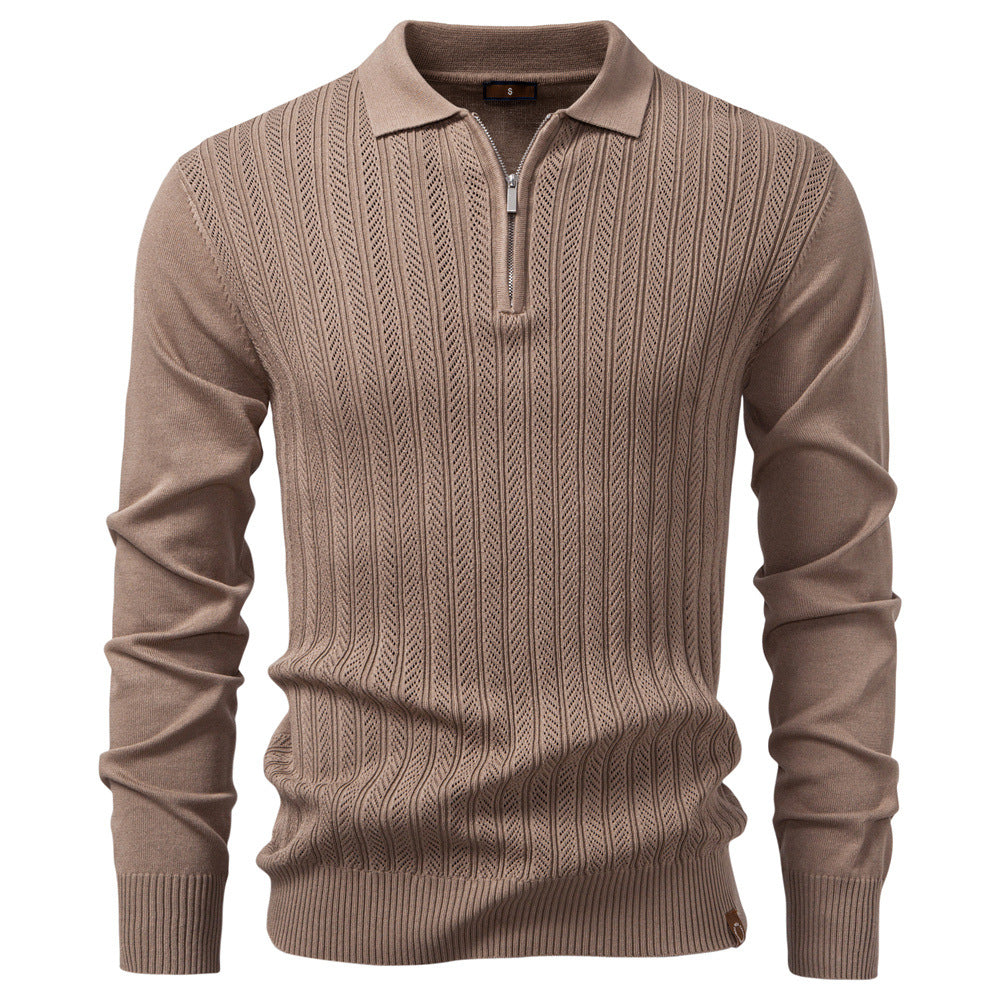 Daniel - Luxury Half-Zip Sweater Polo