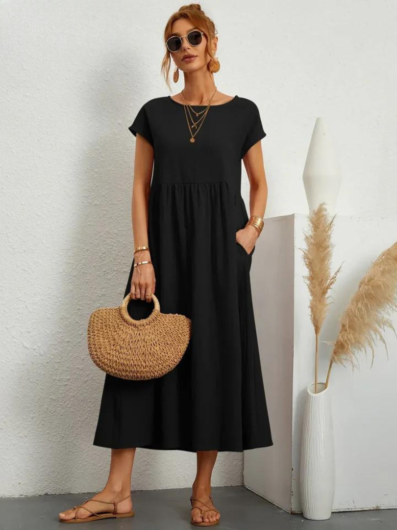 Maëline – Flowing summer dress in light cotton