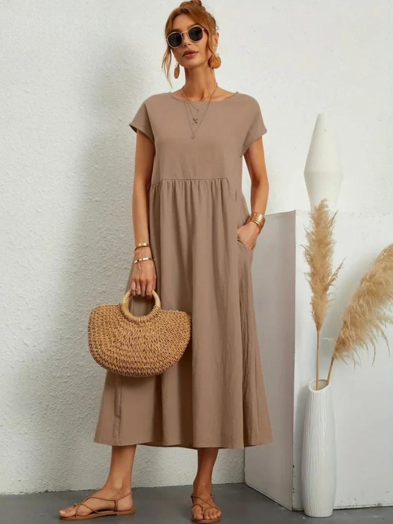 Maëline – Flowing summer dress in light cotton
