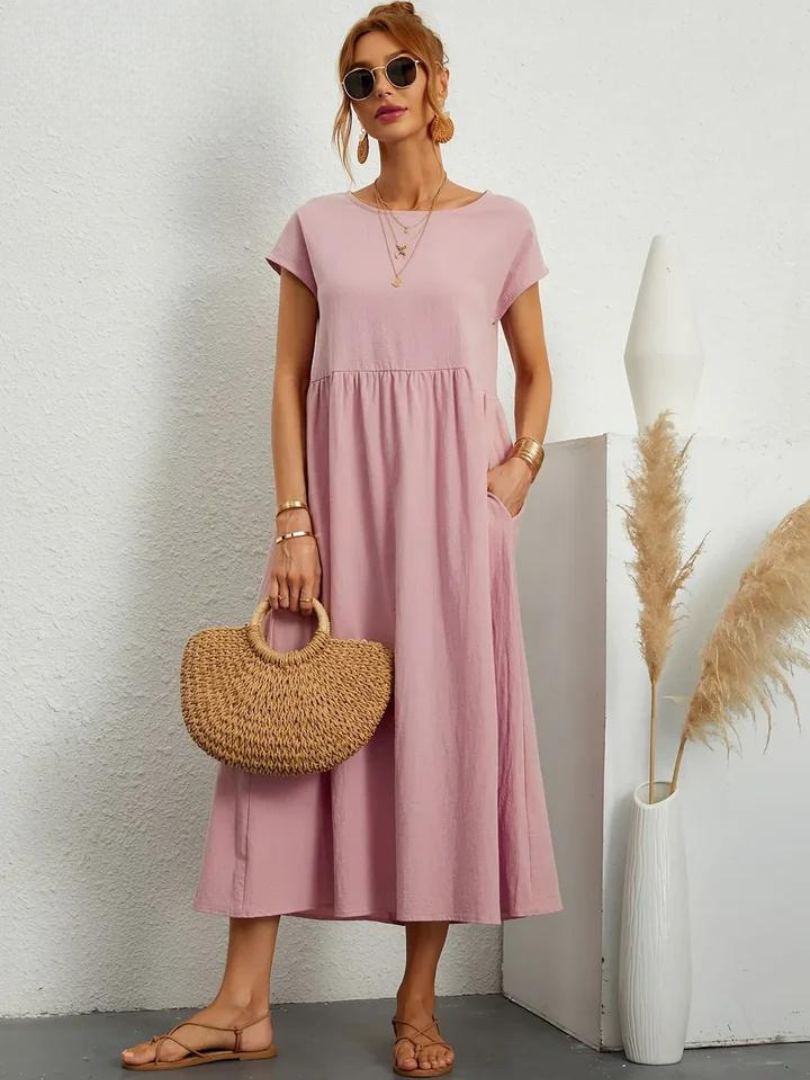 Maëline – Flowing summer dress in light cotton