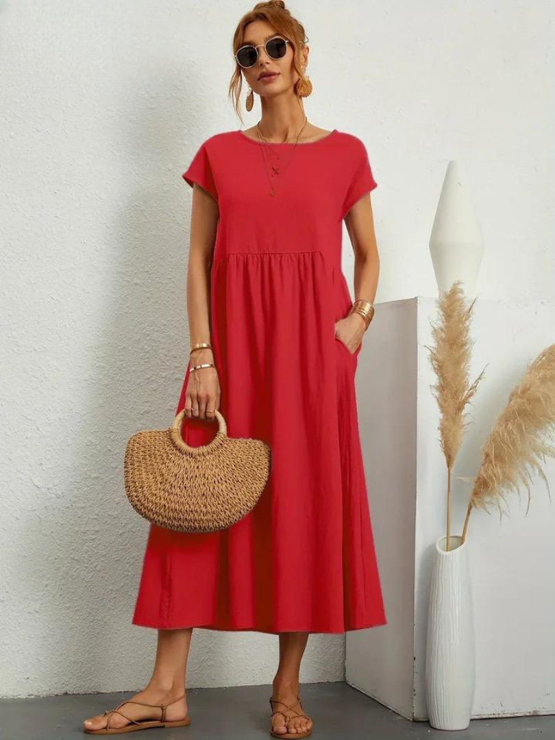 Maëline – Flowing summer dress in light cotton