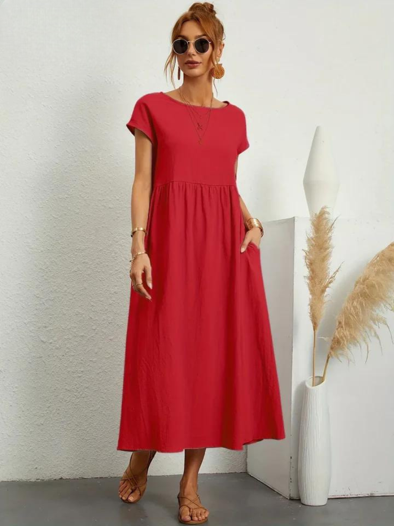 Maëline – Flowing summer dress in light cotton