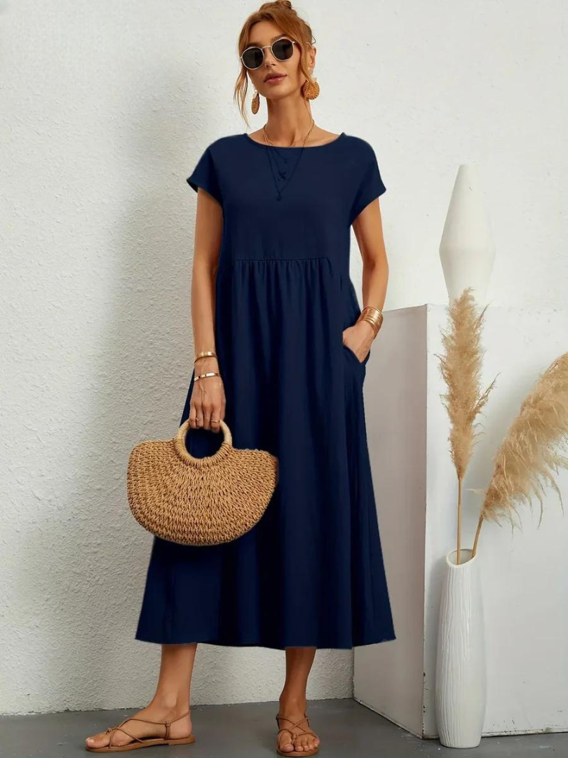 Maëline – Flowing summer dress in light cotton