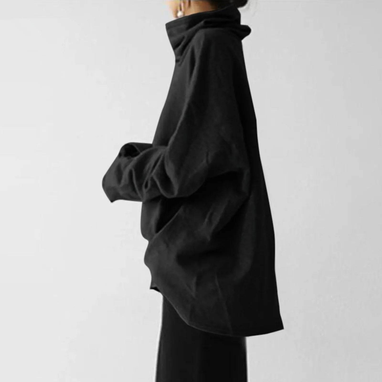 Anna | High-Neck Long-Sleeve Hoodie