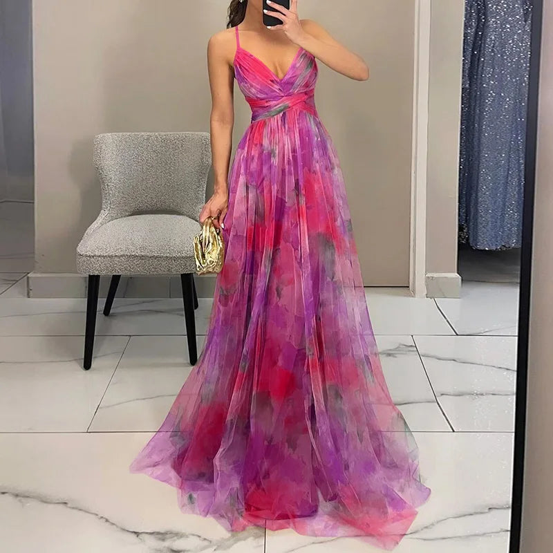 Amalya – Bohemian Floral Maxi Dress