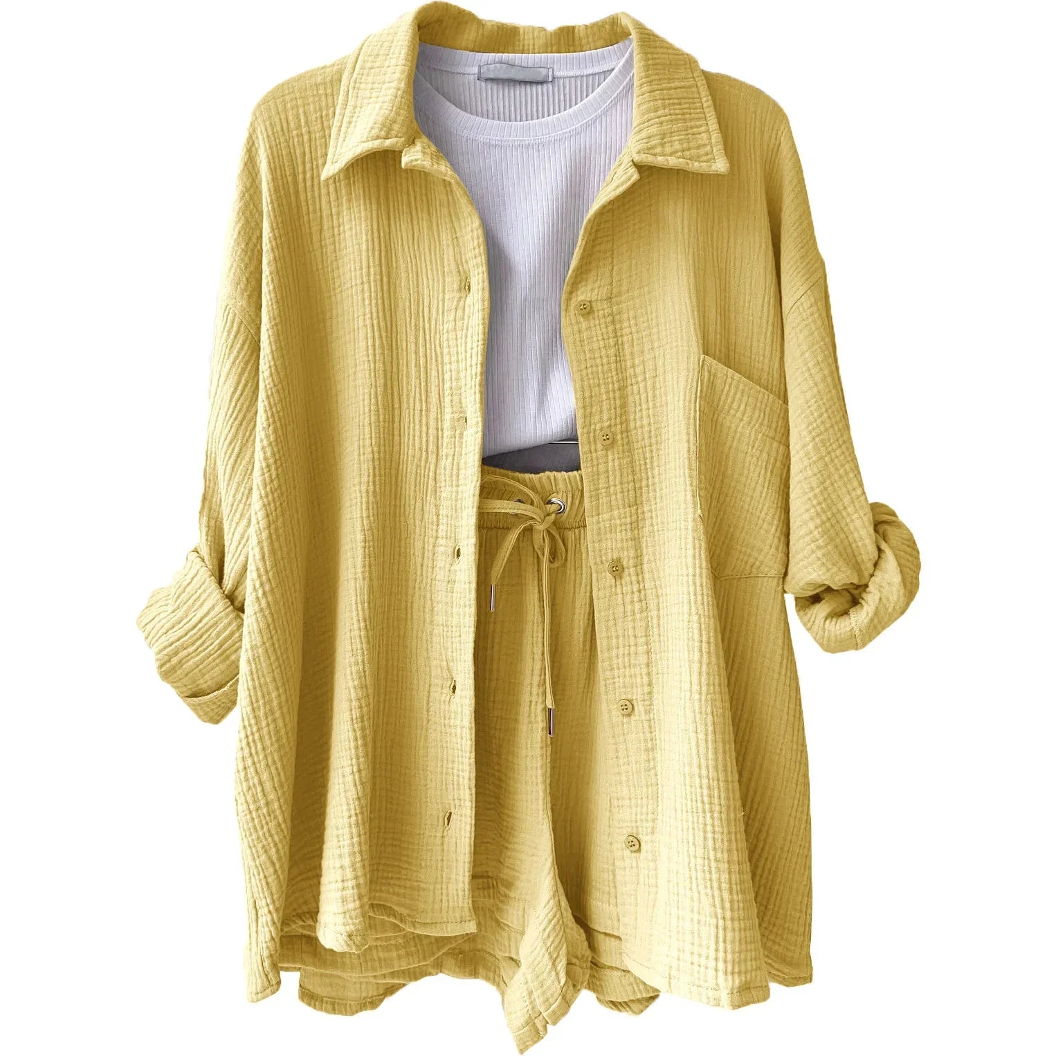 Léandra – 2-piece flowing set in cotton gauze