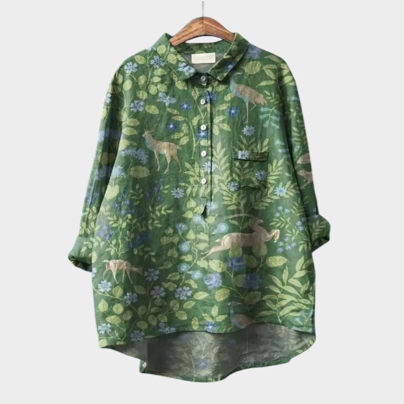 Evania | Elegant and Comfortable Floral Blouse