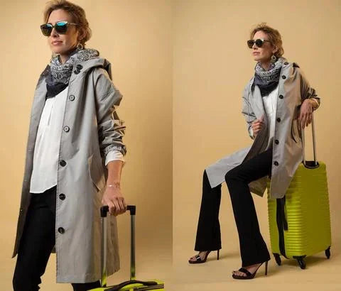 Evelyn – Classic Cotton rain coat for Everyday