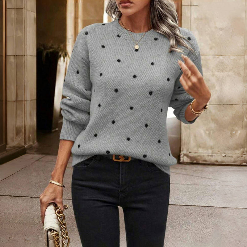 Nicole - Polka Dot Knit Sweater