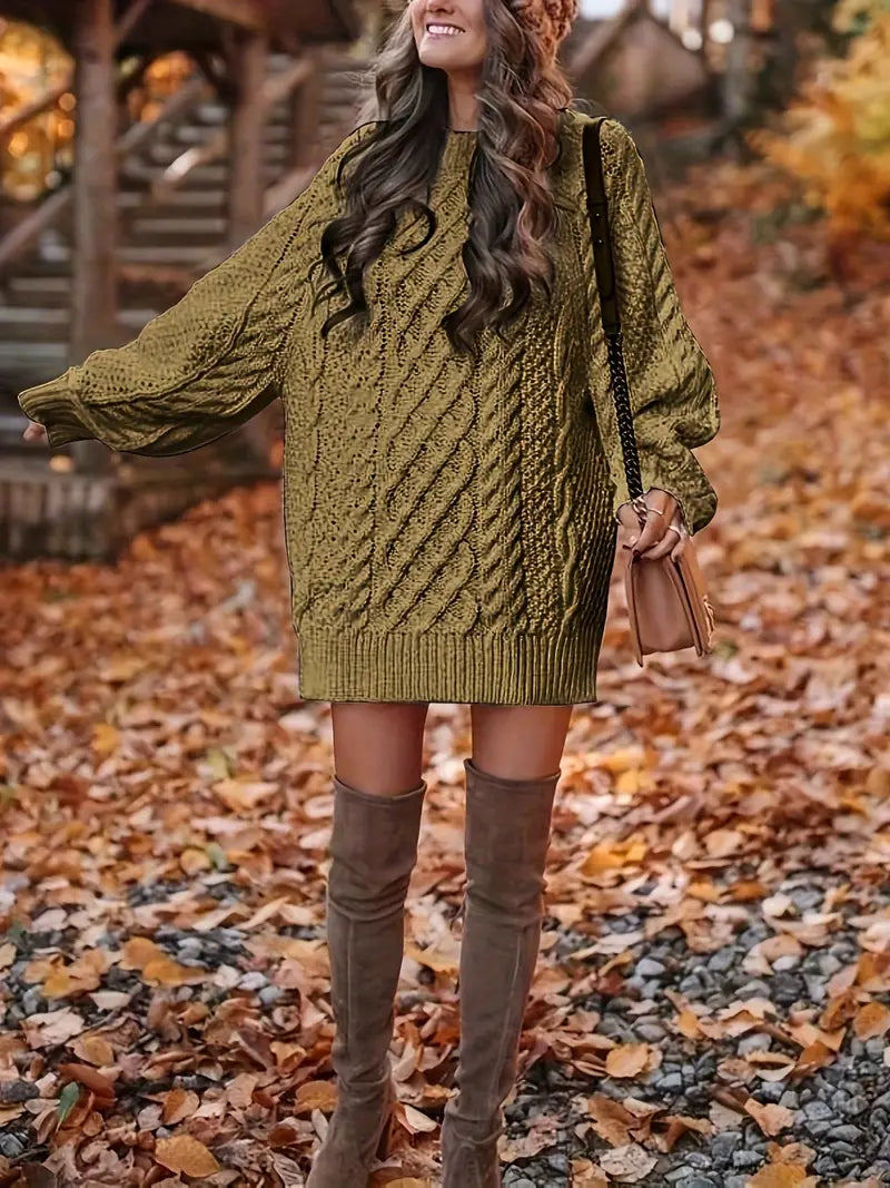 Chloé – Cable Knit Sweater Dress