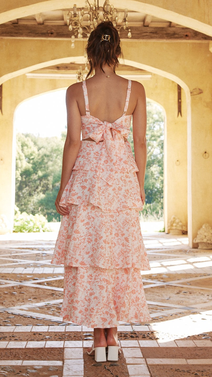 Élina – Romantic Floral Long Dress