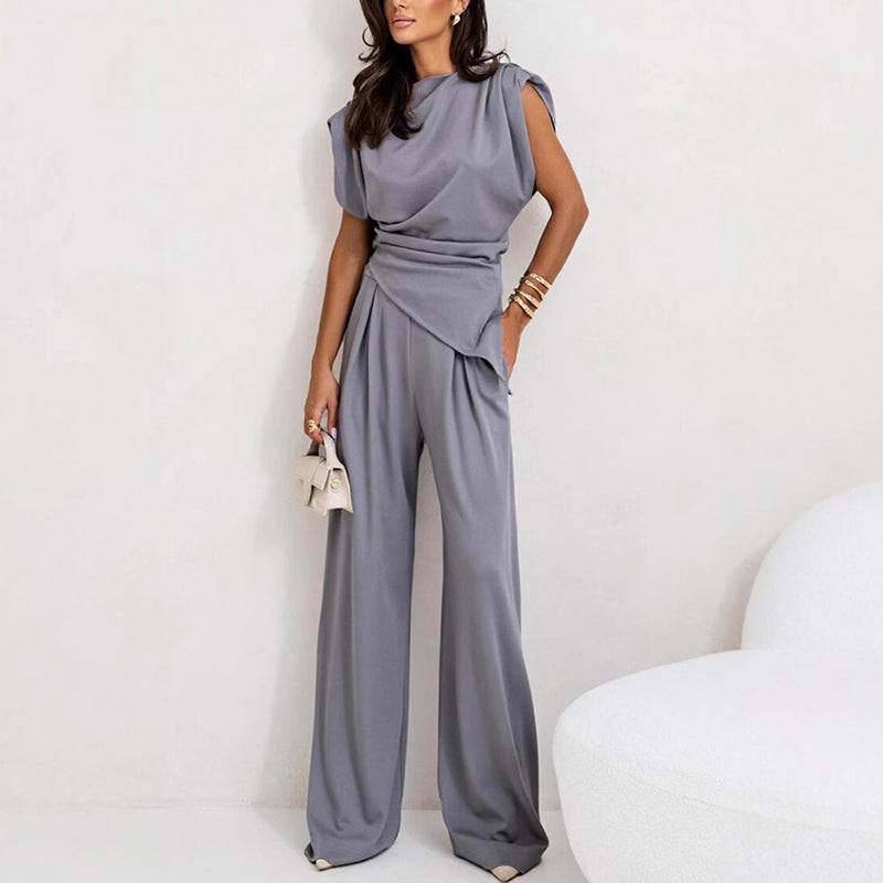 Camille – Draped Two-Piece Set