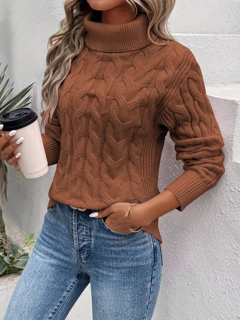 Armelle – Elegant & Comfortable Cable-Knit Sweater
