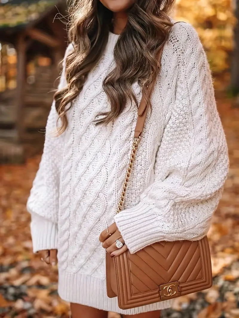 Chloé – Cable Knit Sweater Dress