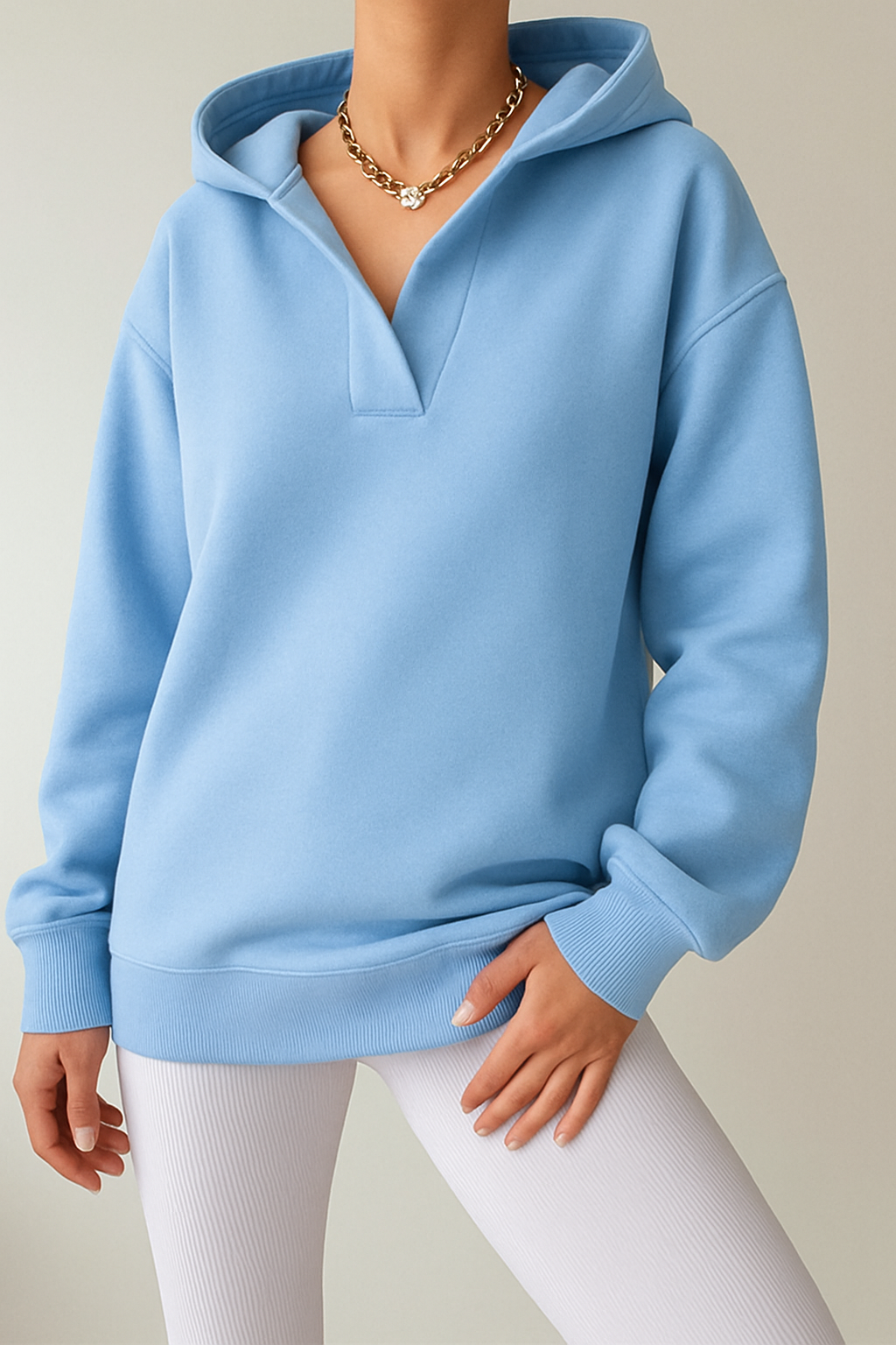 Chantalle | Women's Oversized V-Neck Hoodie