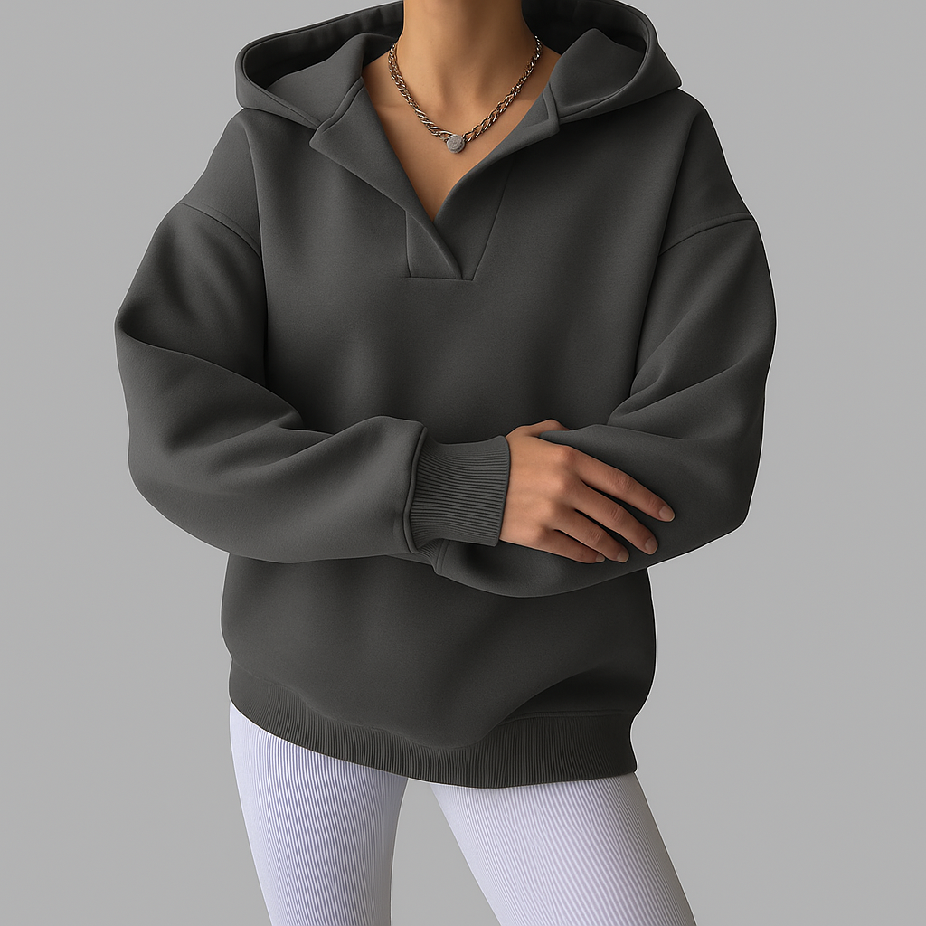Chantalle | Women's Oversized V-Neck Hoodie