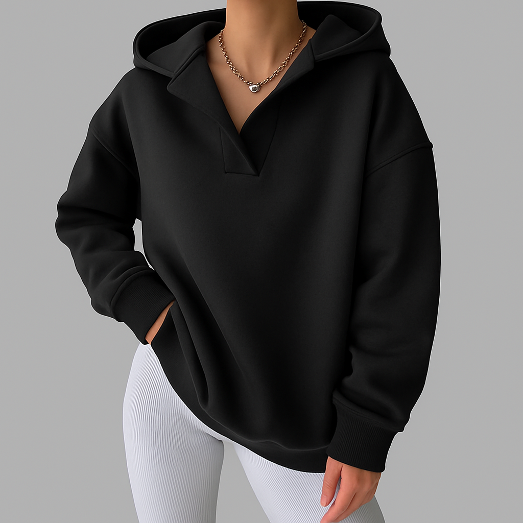 Chantalle | Women's Oversized V-Neck Hoodie