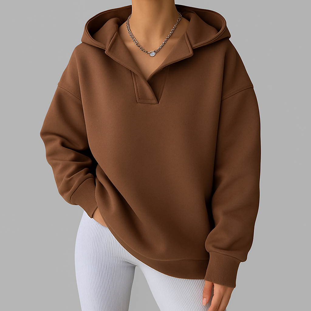 Chantalle | Women's Oversized V-Neck Hoodie