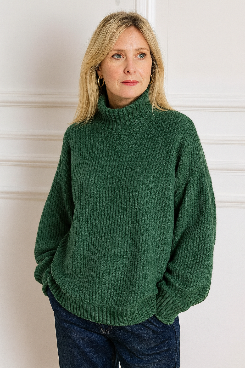 Anita – Soft & Elegant Waffle Knit Sweater