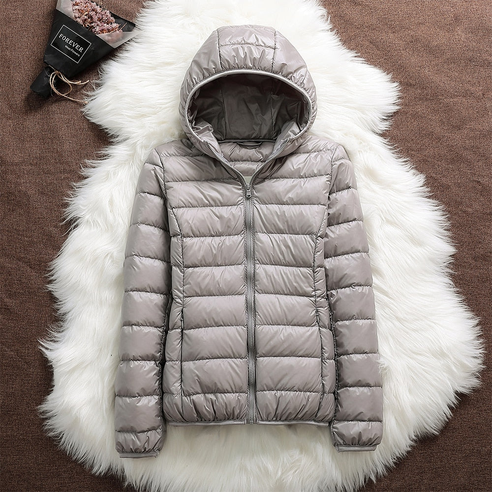Sky short with cap | Waterproof Jacket Filled with White Duck Down