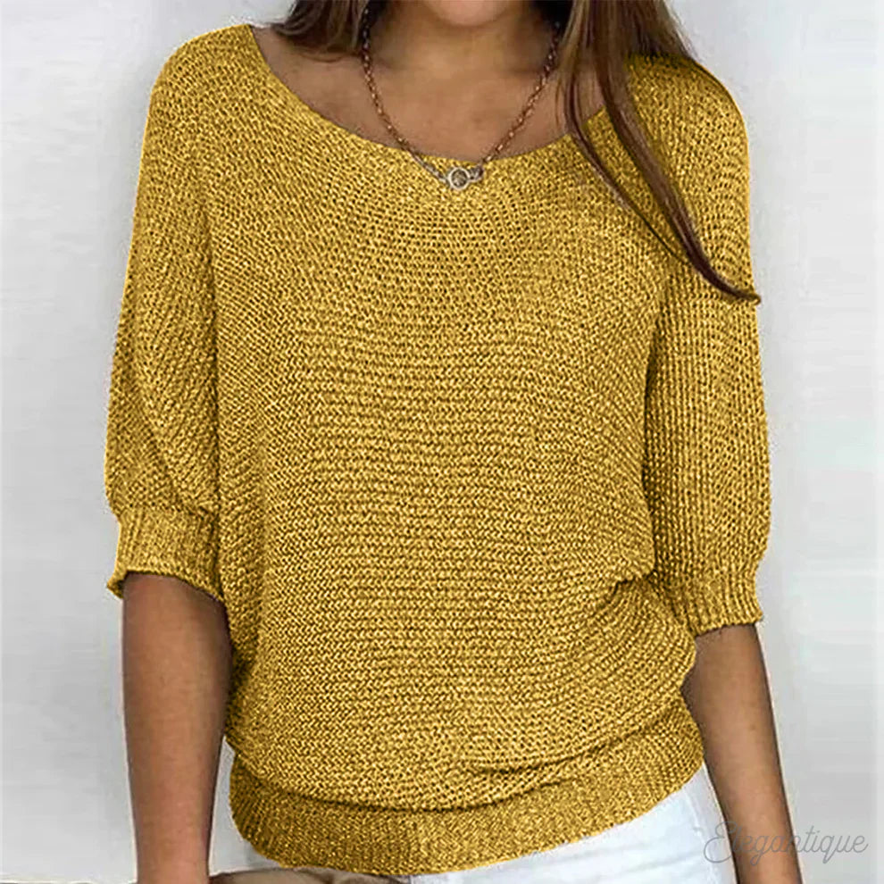 Rebecca - Elegant sweater made of quality knitted yarn