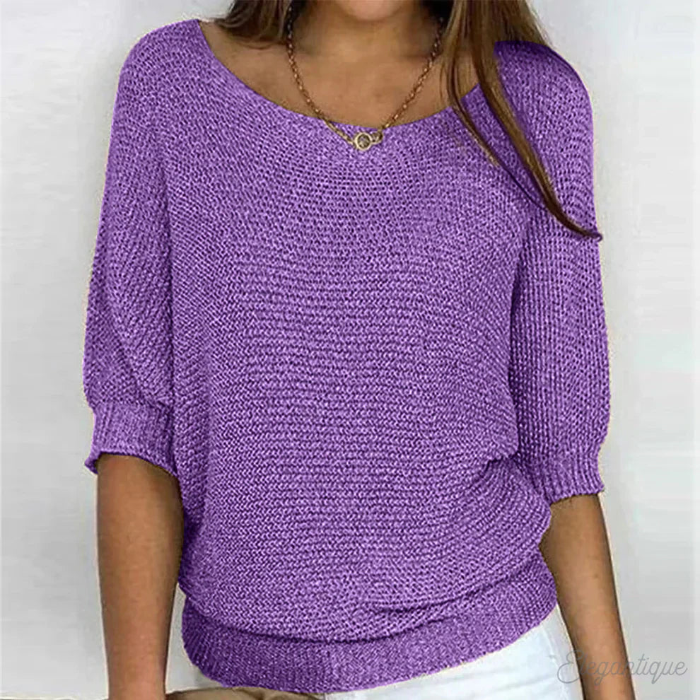 Rebecca - Elegant sweater made of quality knitted yarn