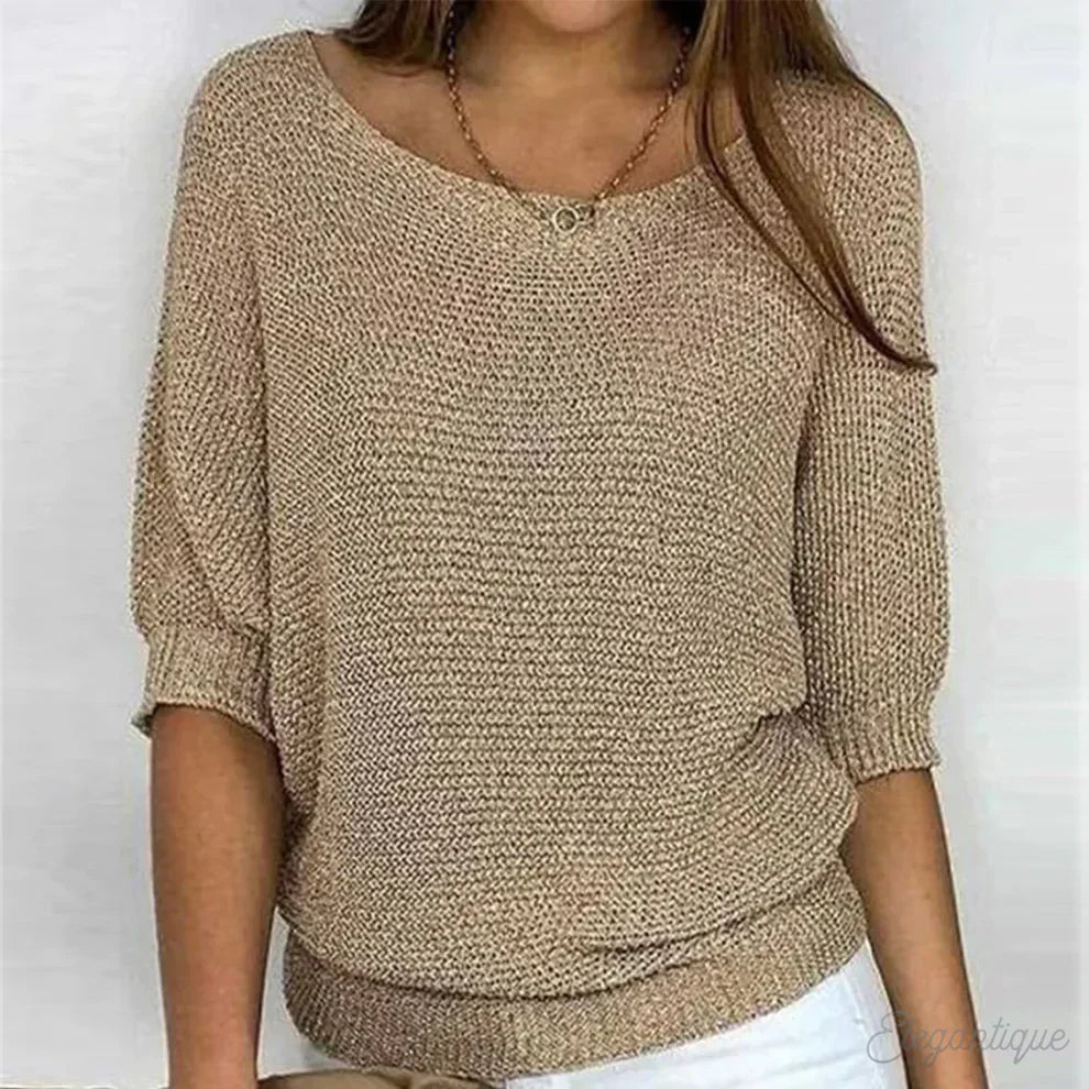 Rebecca - Elegant sweater made of quality knitted yarn